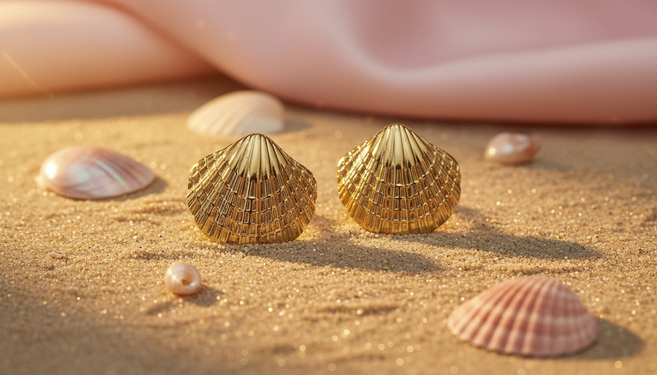 Coastal Shell Anti-Tarnish Studs