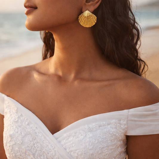 Coastal Shell Anti-Tarnish Studs