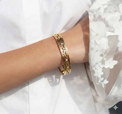 Geo Luxe Anti-Tarnish Crystal Bracelet