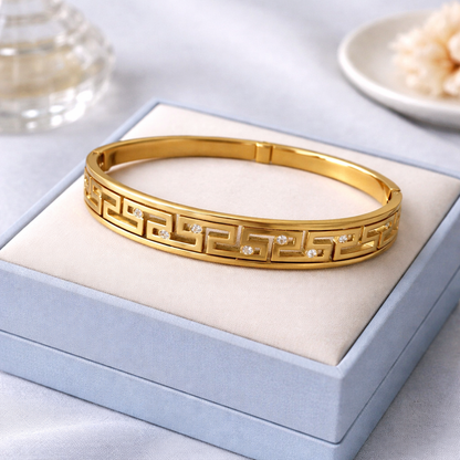 Geo Luxe Anti-Tarnish Crystal Bracelet