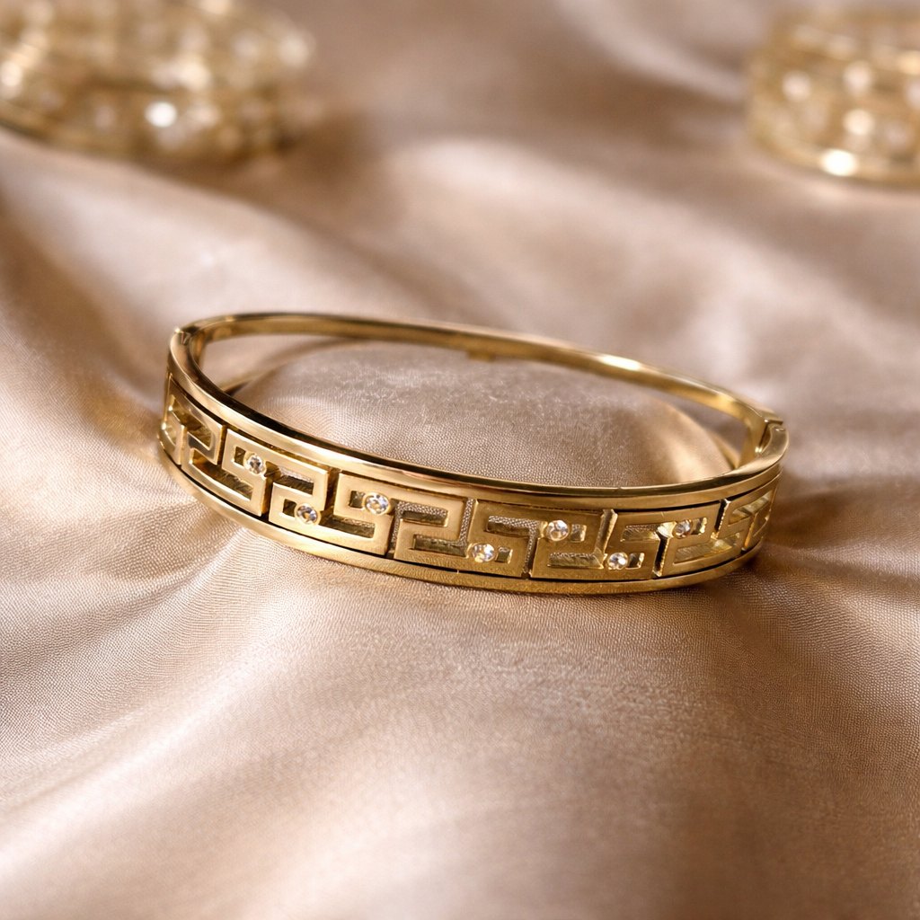 Geo Luxe Anti-Tarnish Crystal Bracelet