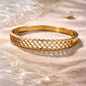 Classic Lattice Pattern Anti-Tarnish Bracelet