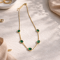 Emerald Grace Multi-Stone Anti-Tarnish Necklace