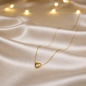 Classic Solid Heart Anti-Tarnish Necklace