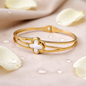 Clover Motif Designer Kada Bracelet