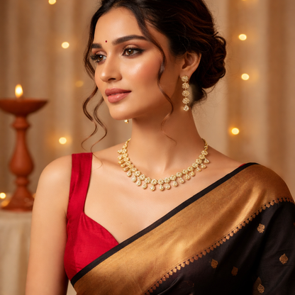 Turkish Inspired Drop Necklace & Earrings Set