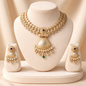 Temple Inspired Statement Pendant Necklace & Earrings Set