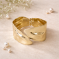 Abstract Sculpted Design Anti-Tarnish Cuff Bracelet