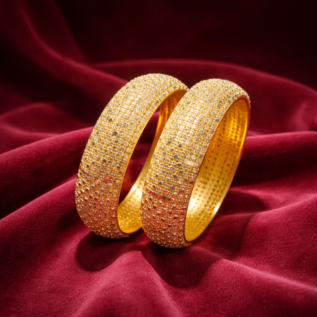 Traditional Golden Bangles Kangan Kada